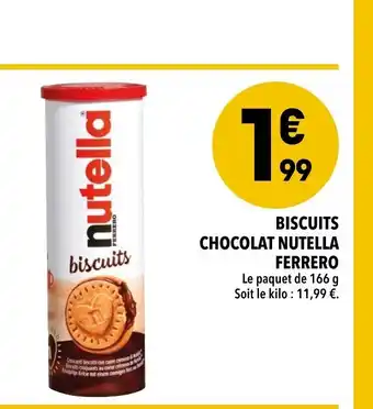 Supeco BISCUITS CHOCOLAT NUTELLA FERRERO offre
