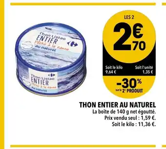 THON ENTIER AU NATUREL