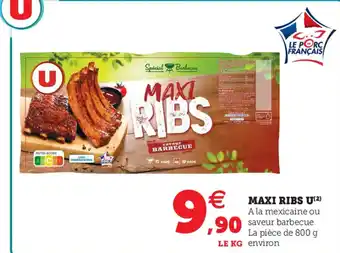 Super U Maxi Ribs U offre