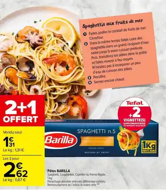 Carrefour Market Pâtes Barilla offre