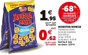 U Express Monster Munch offre