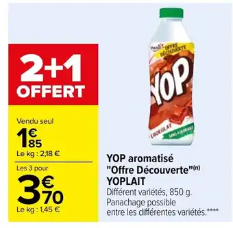 Carrefour YOP Aromatisé Offre Découverte Yoplait offre