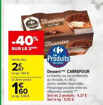 Carrefour Market Dessert Carrefour offre