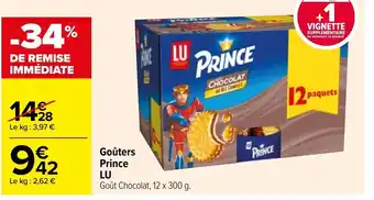 Carrefour Lu Goûters Prince offre