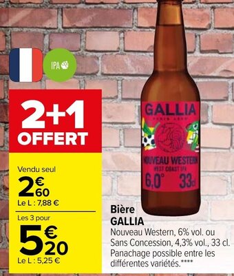Carrefour Gallia Bière offre