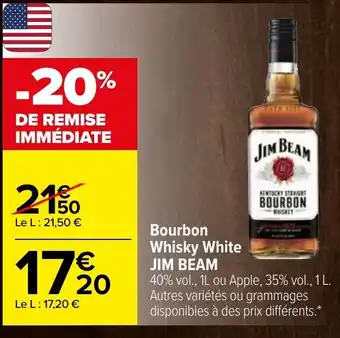 Carrefour Jim Bean Bourbon Whisky White offre