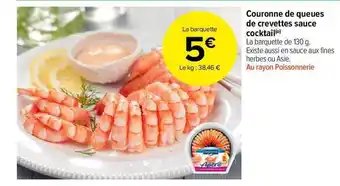 Carrefour Market Couronne De Queues De Crevettes Sauce Cocktail offre