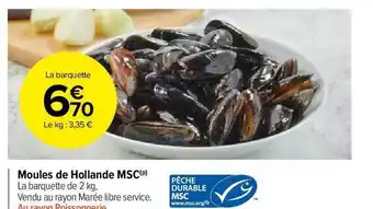 Carrefour Market Moules De Hollande Msc offre