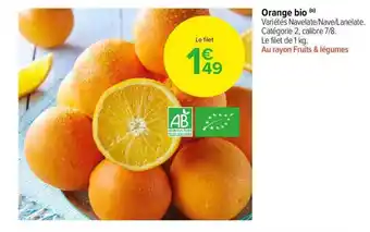 Carrefour Market Orange Bio offre