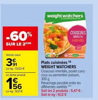 Plats Cuisinées Weight Watchers