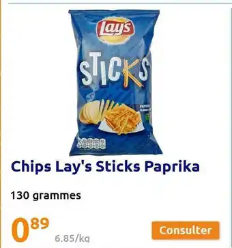 Action Chips lay's sticks paprika offre