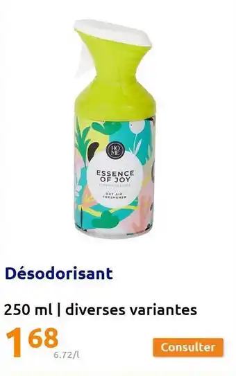 Action Désodorisant offre