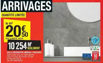 Brico Dépôt Dalle décorative murale twilight offre