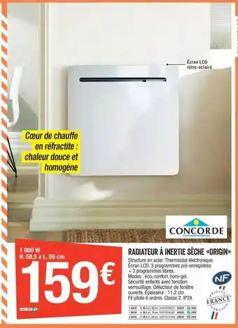 Brico Dépôt Radiateur à inertie sèche origin offre