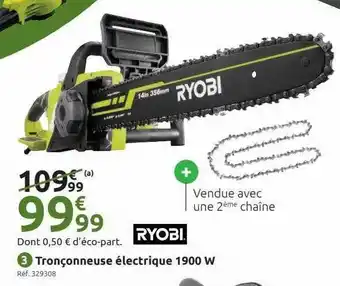 Mr Bricolage Tronçonneuse électrique 1900 w ryobi offre