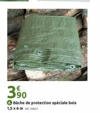 Mr Bricolage Bâche de protection spéciale bois 1,5 x 6 m offre
