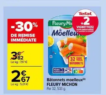 Carrefour Market Bâtonnets Moelleux Fleury Michn offre