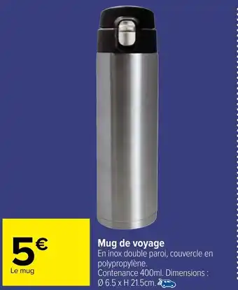 Carrefour Mug de Voyage offre