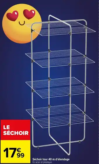 Carrefour Séchoir Tour 40m d'étendage offre