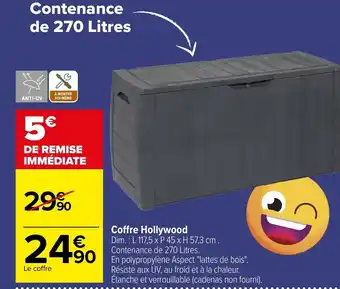Carrefour Coffre Hollywood offre