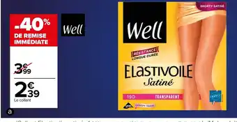 Carrefour Collant Elastivoile Satiné offre