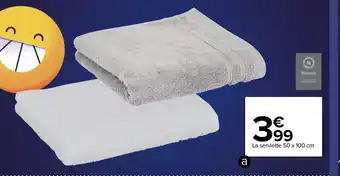 Carrefour Linge de Toilette Prem offre