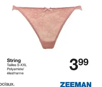 Zeeman String offre