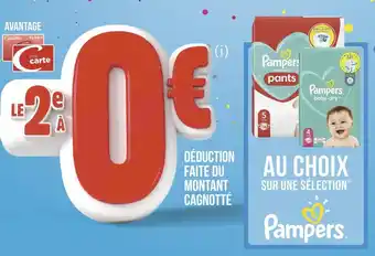 Géant Casino Pampers bon plan au choix sur une selection pampers offre