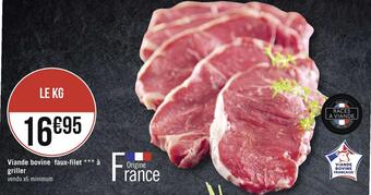 Géant Casino Viande bovine faux-filet à griller offre
