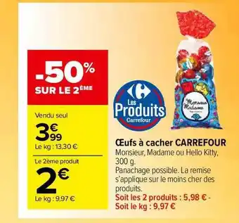 Carrefour Market Oeufs à Cacher Carrefour offre