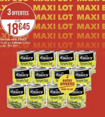 Géant Casino D’aucy haricots verts offre