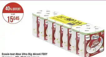 Géant Casino Foxy essuie-tout abso ultra big décoré offre