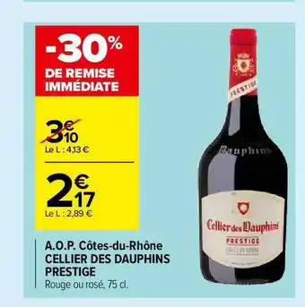 A.o.p. CĂŽtes-du-rhĂŽne Cellier Des Dauphins Prestige