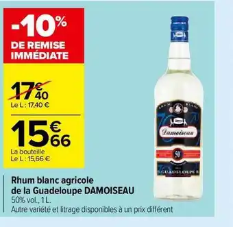 Carrefour Market Rhum Blanc Agricole De La Guadeloupe Damoiseau offre