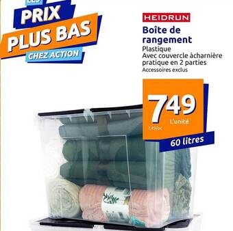 Action Boîte de rangement heidrun offre