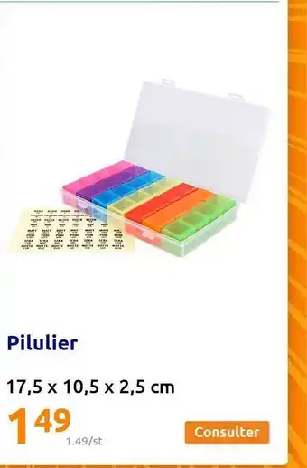 Action Pilulier offre