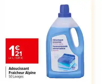 Carrefour Market Adoucissant Fraîcheur Alpine offre