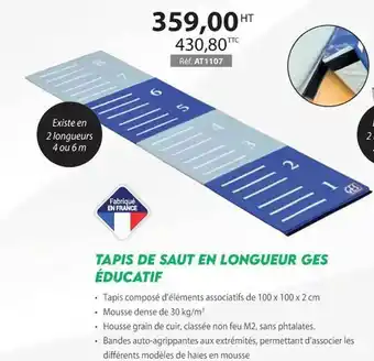 Casal Sport Tapis de saut en longueur ges éducatif offre