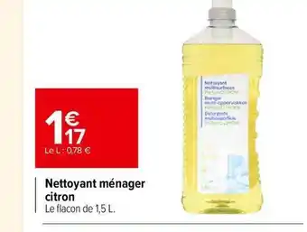 Carrefour Market Nettoyant Ménager Citron offre