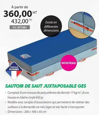 Casal Sport Sautoir de saut juxtaposable ges offre