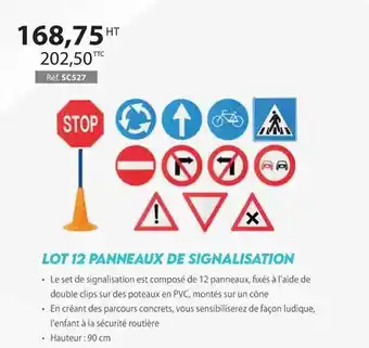 Casal Sport Lot 12 panneaux de signalisation offre