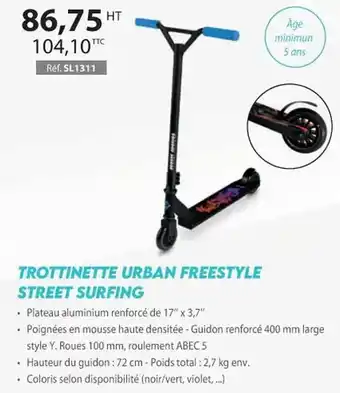 Casal Sport Trottinette urban freestyle street surfing offre