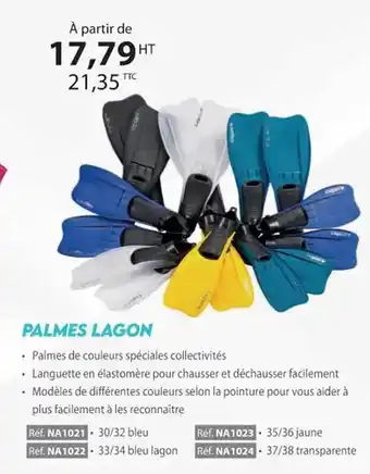 Palmes lagon