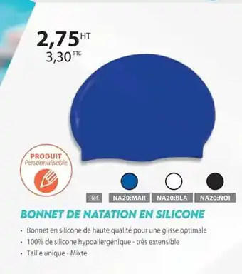 Casal Sport Bonnet de natation en silicone offre