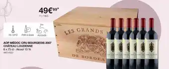 Costco Aop médoc cru bourgeois 2007 château loudenne offre