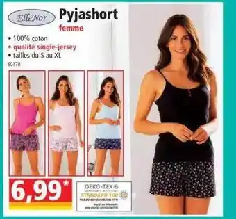 Norma Pyjashort femme ellenor offre