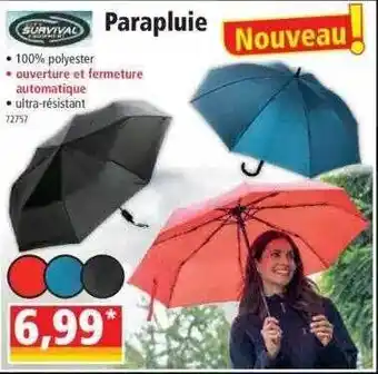 Norma Parapluie survival offre
