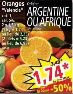 Norma Oranges offre