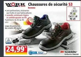 Chaussures de sécurité s3 homme work 2 do