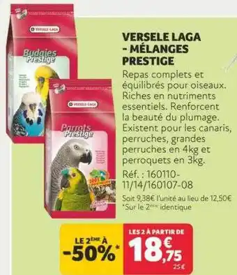 Versele laga - mélanges prestige